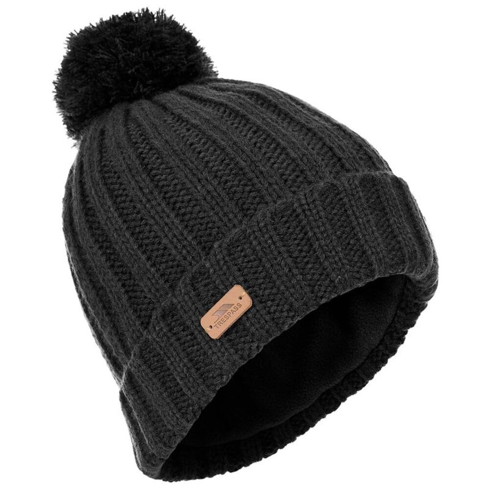 Trespass Mens Thorns Beanie Hat / Black